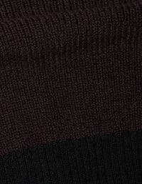 Gilet à finitions contrastées - Black & Beige & Brown