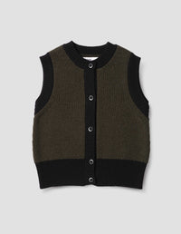 Gilet à finitions contrastées - Black & Green