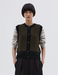 Gilet à finitions contrastées - Black & Green