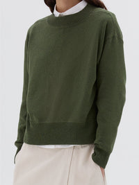 Pull droit Guernesey - Green