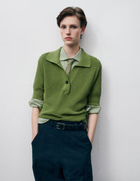 Polo à un bouton - Green