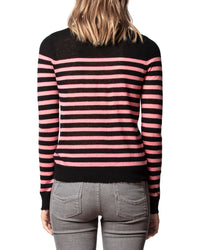 Pull Miss Eagle en cachemire - Noir