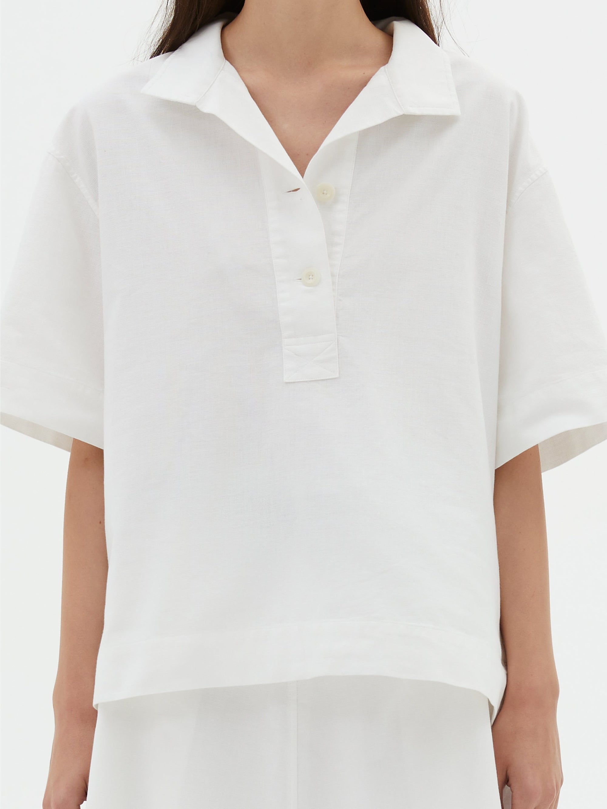 Chemise utilitaire manches courtes - White