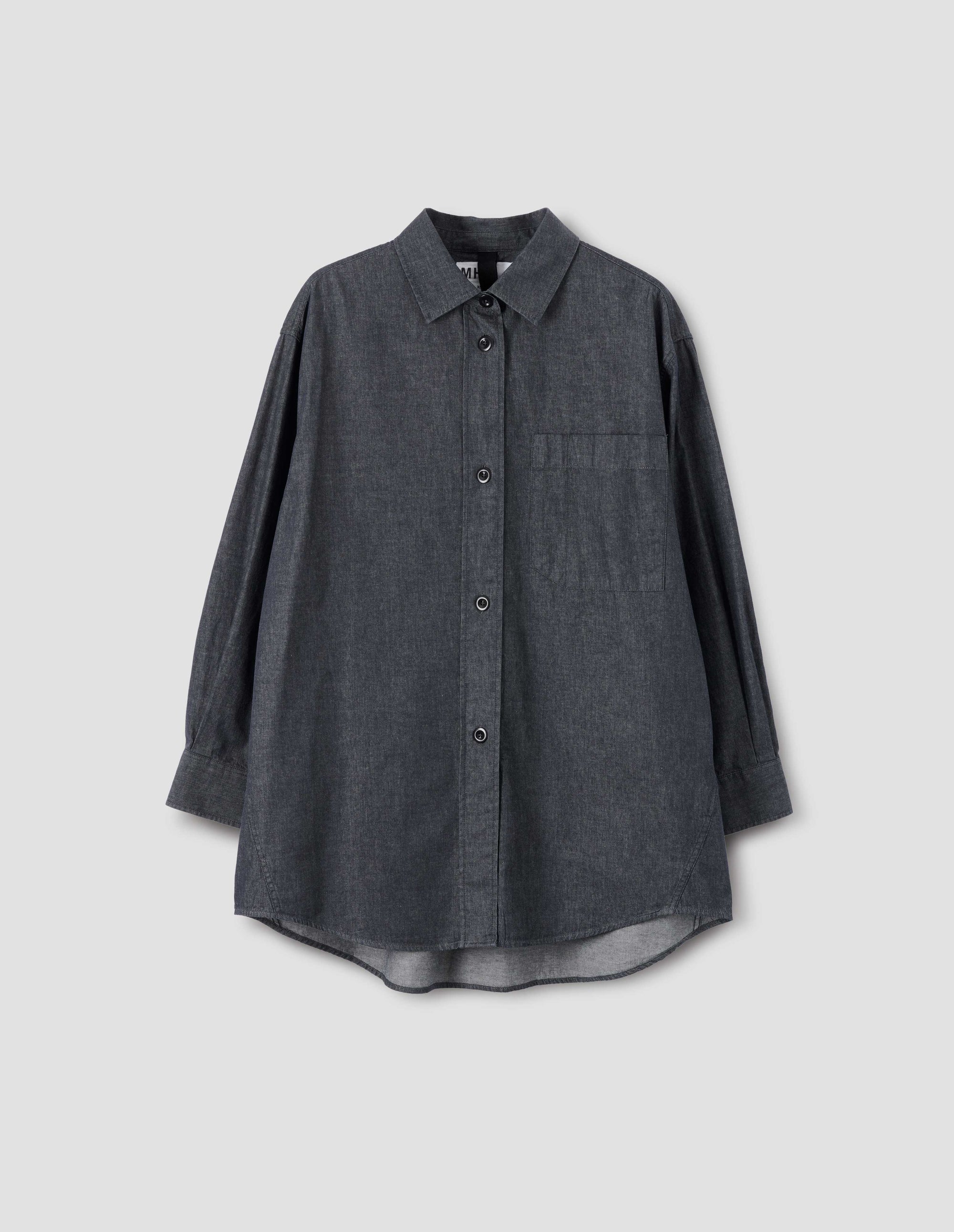 Chemise de peintre oversize - Black & Gray
