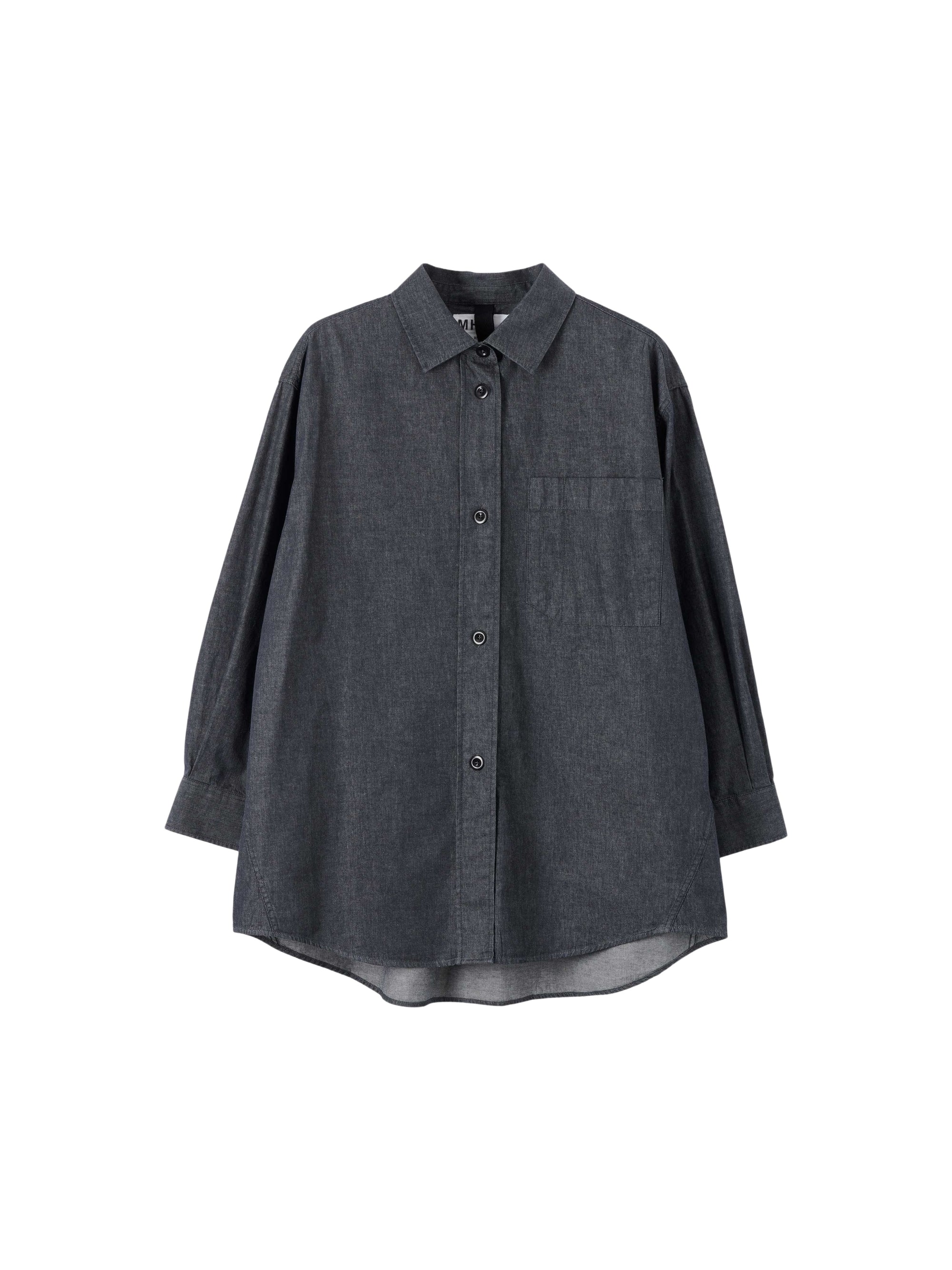 Chemise de peintre oversize - Black & Grey