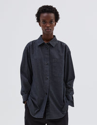 Chemise de peintre oversize - Black & Gray