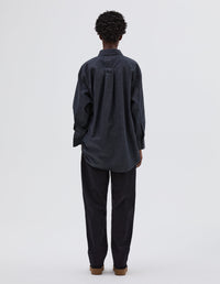 Chemise de peintre oversize - Black & Gray