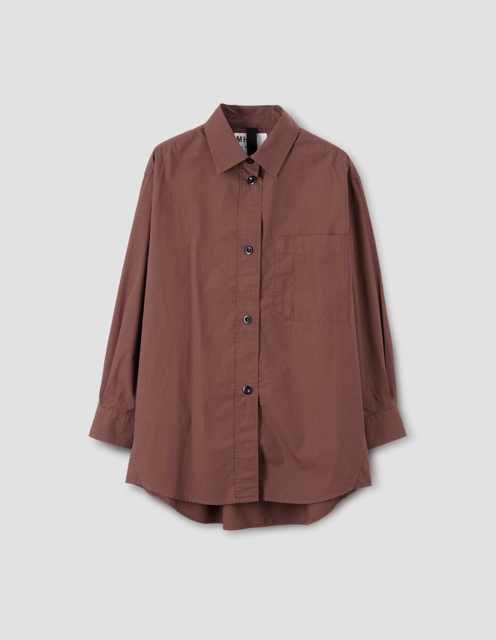 Chemise de peintre oversize - Brown & Red