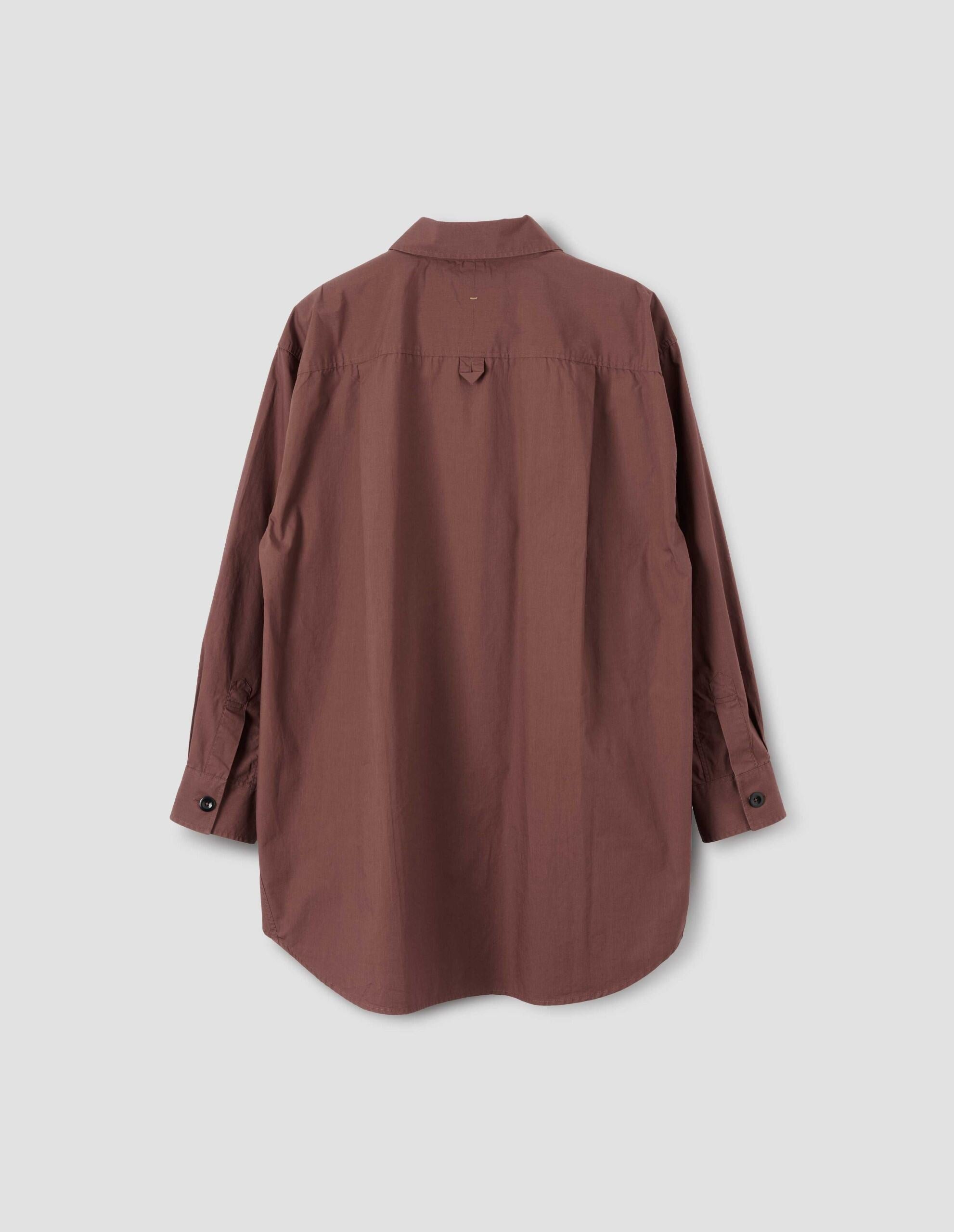 Chemise de peintre oversize - Brown & Red