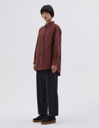 Chemise de peintre oversize - Brown & Red