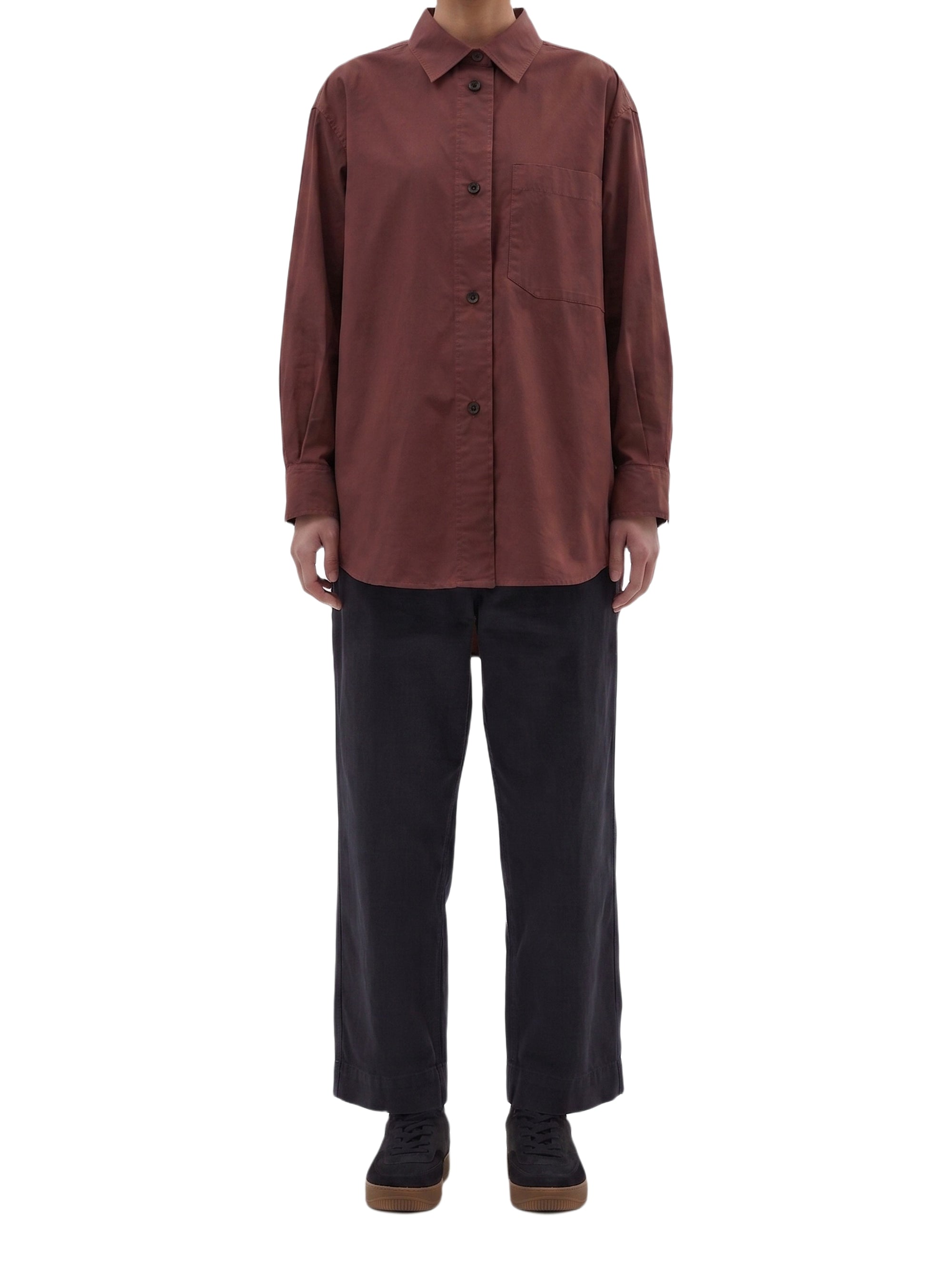 Chemise longue et oversize - Brown & Red