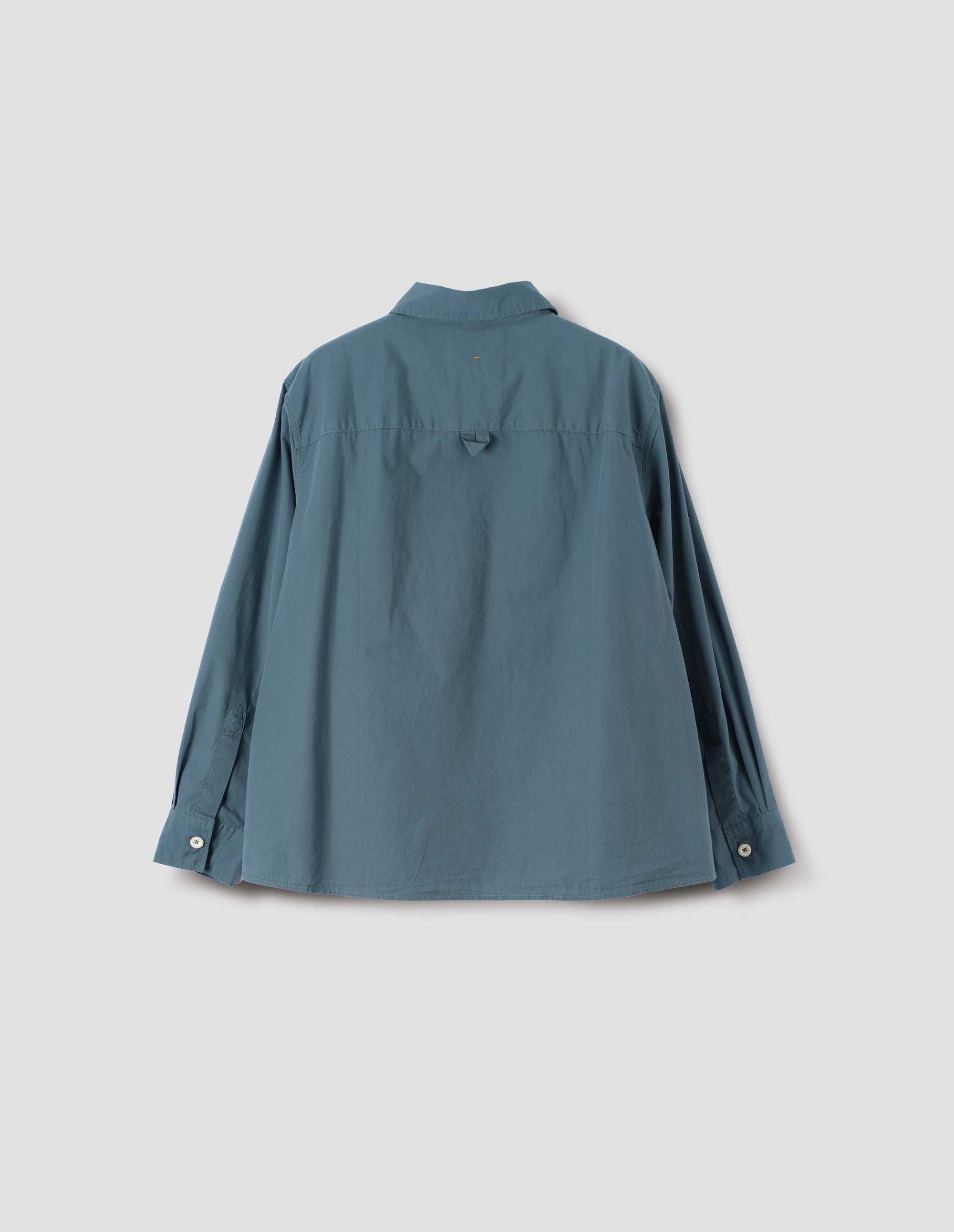 Chemise évasée à grande poche - Blue