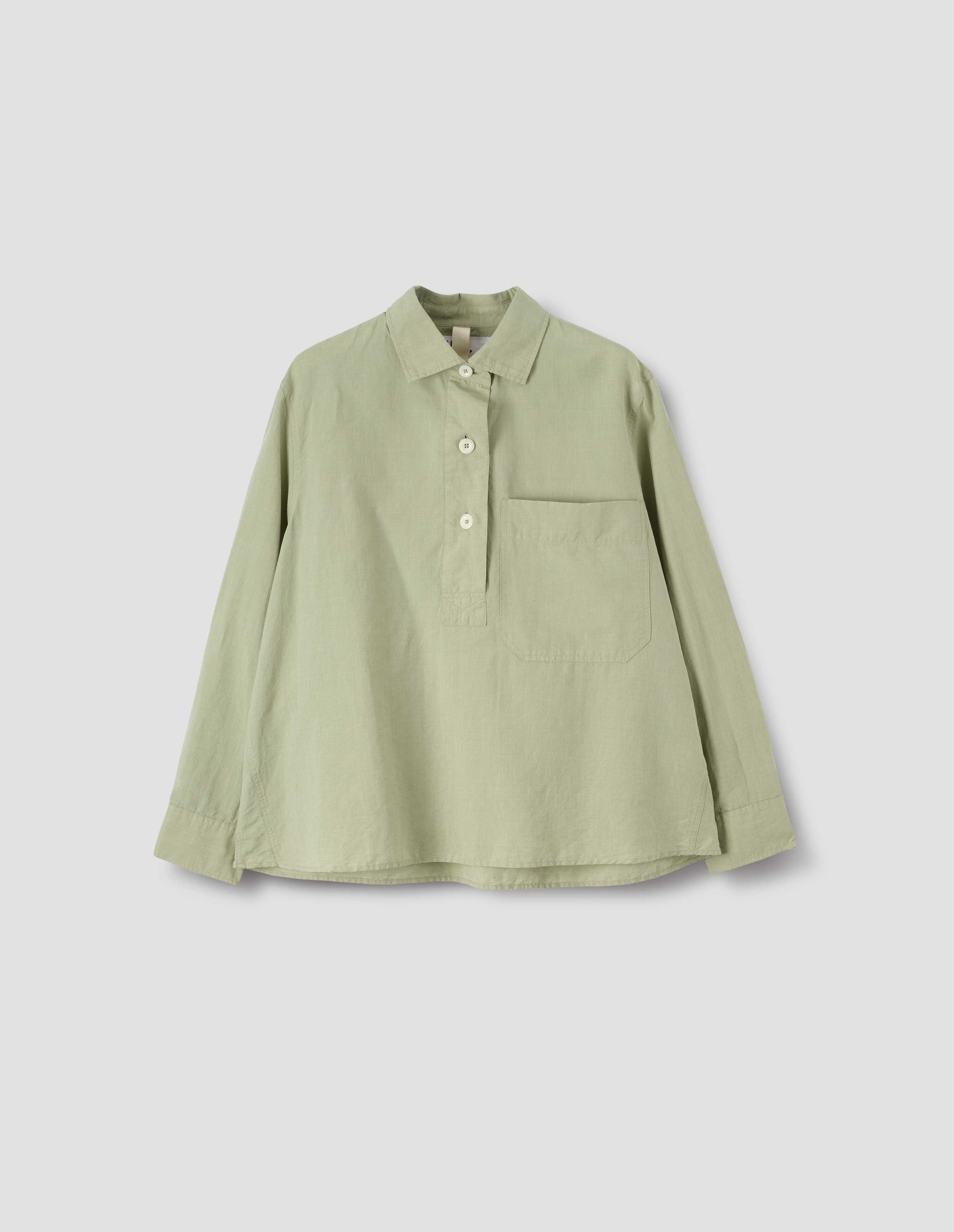 Chemise évasée à grande poche - Green