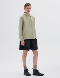 Chemise évasée à grande poche - Green