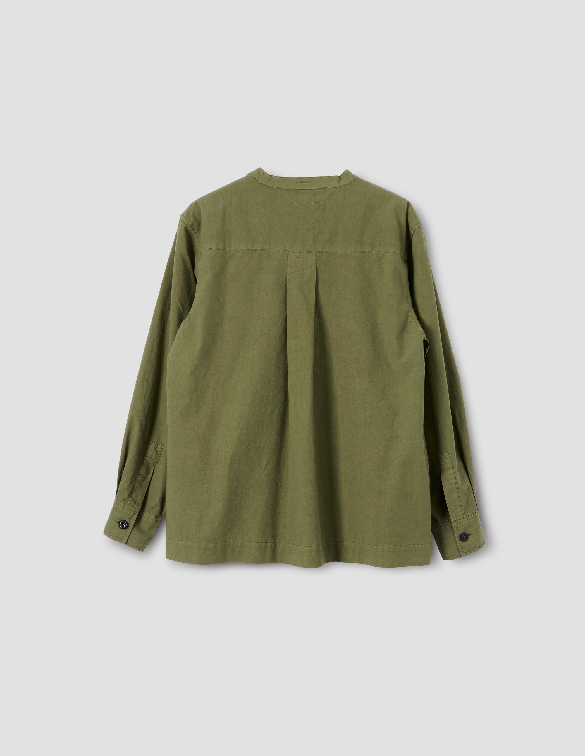 Chemise sans col boutonnée - Green