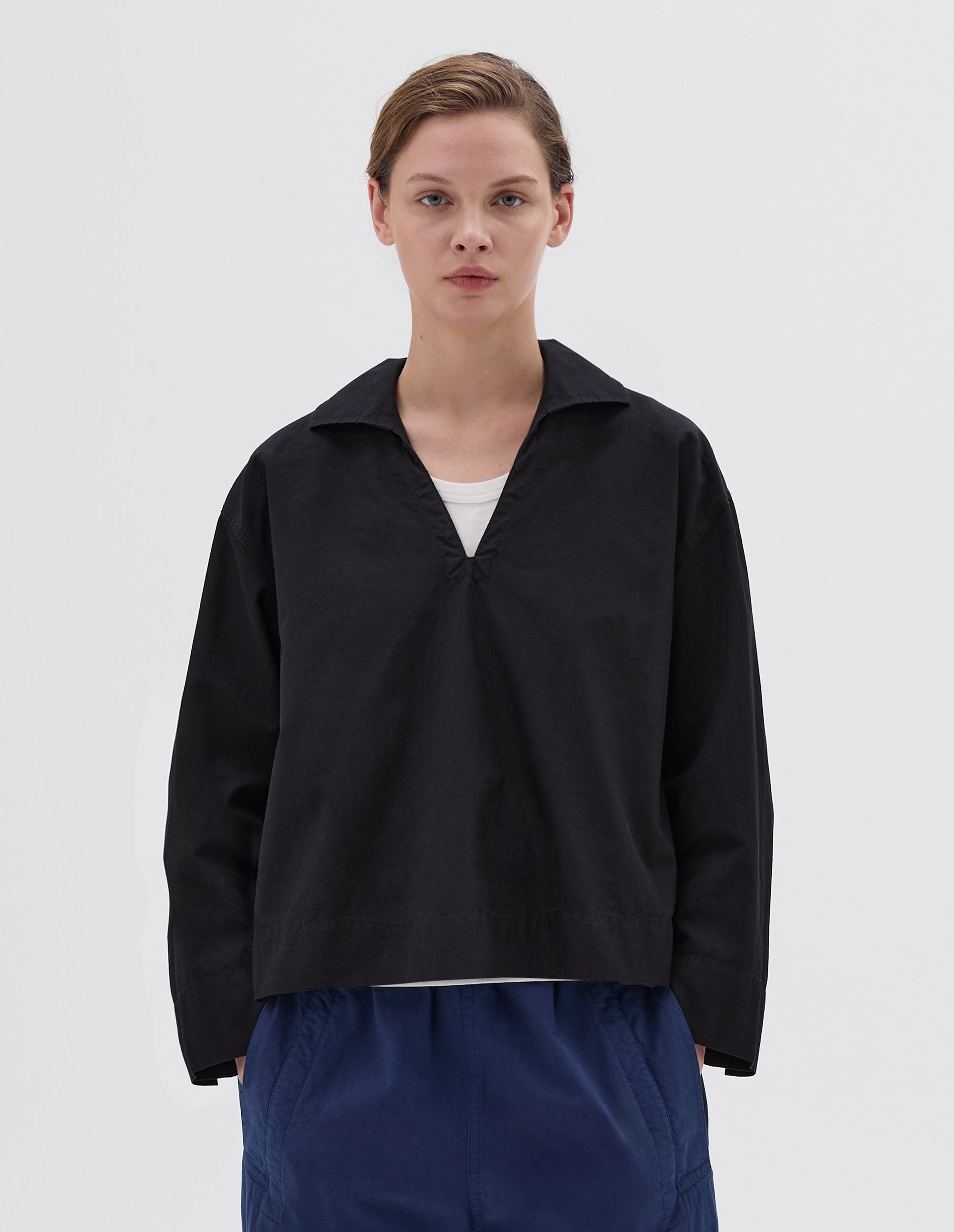Chemise smockée - Black