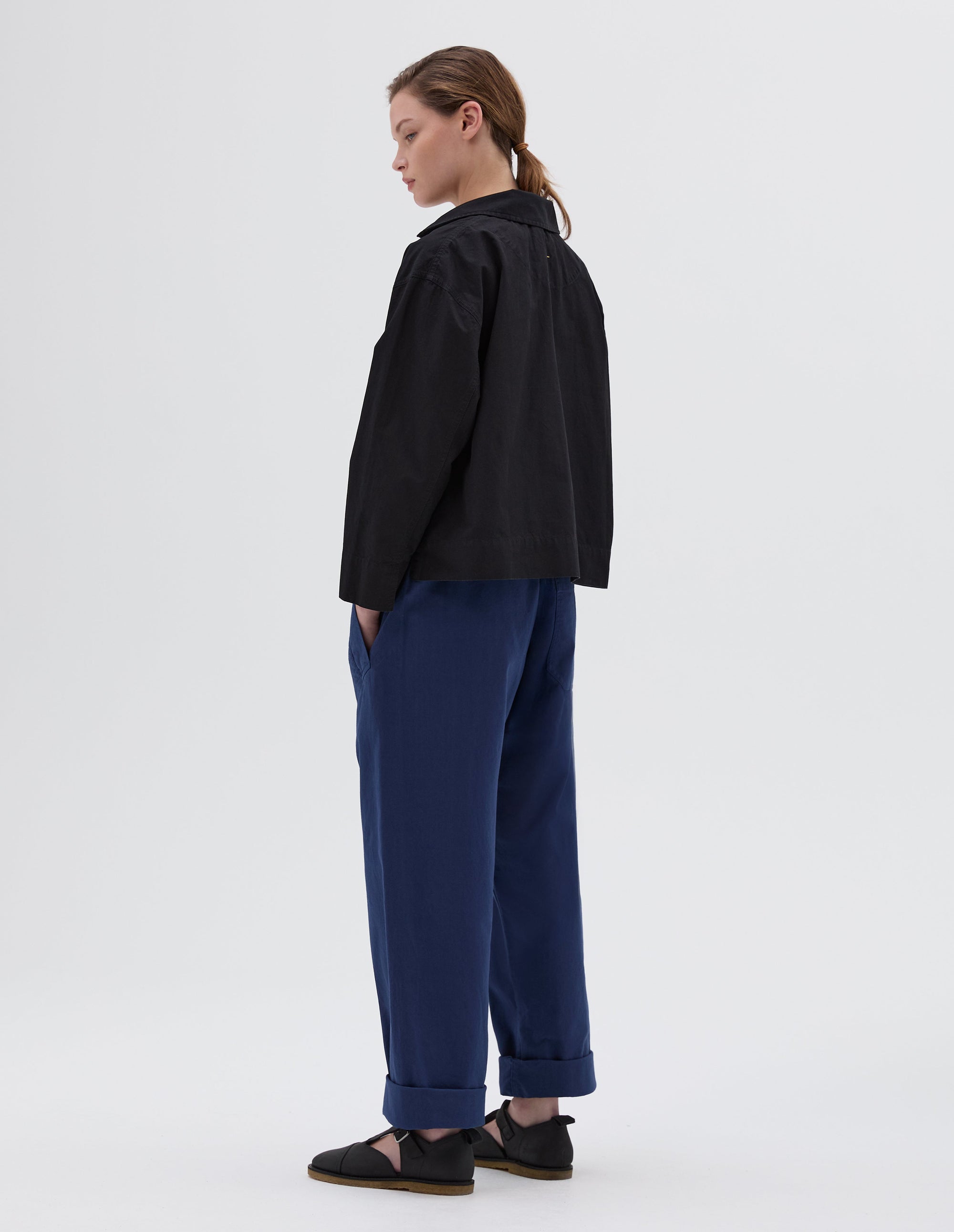Chemise smockée - Black