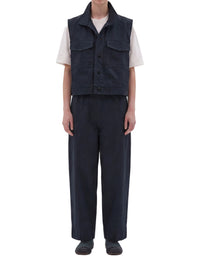 Chemise de travail sans manches - Navy