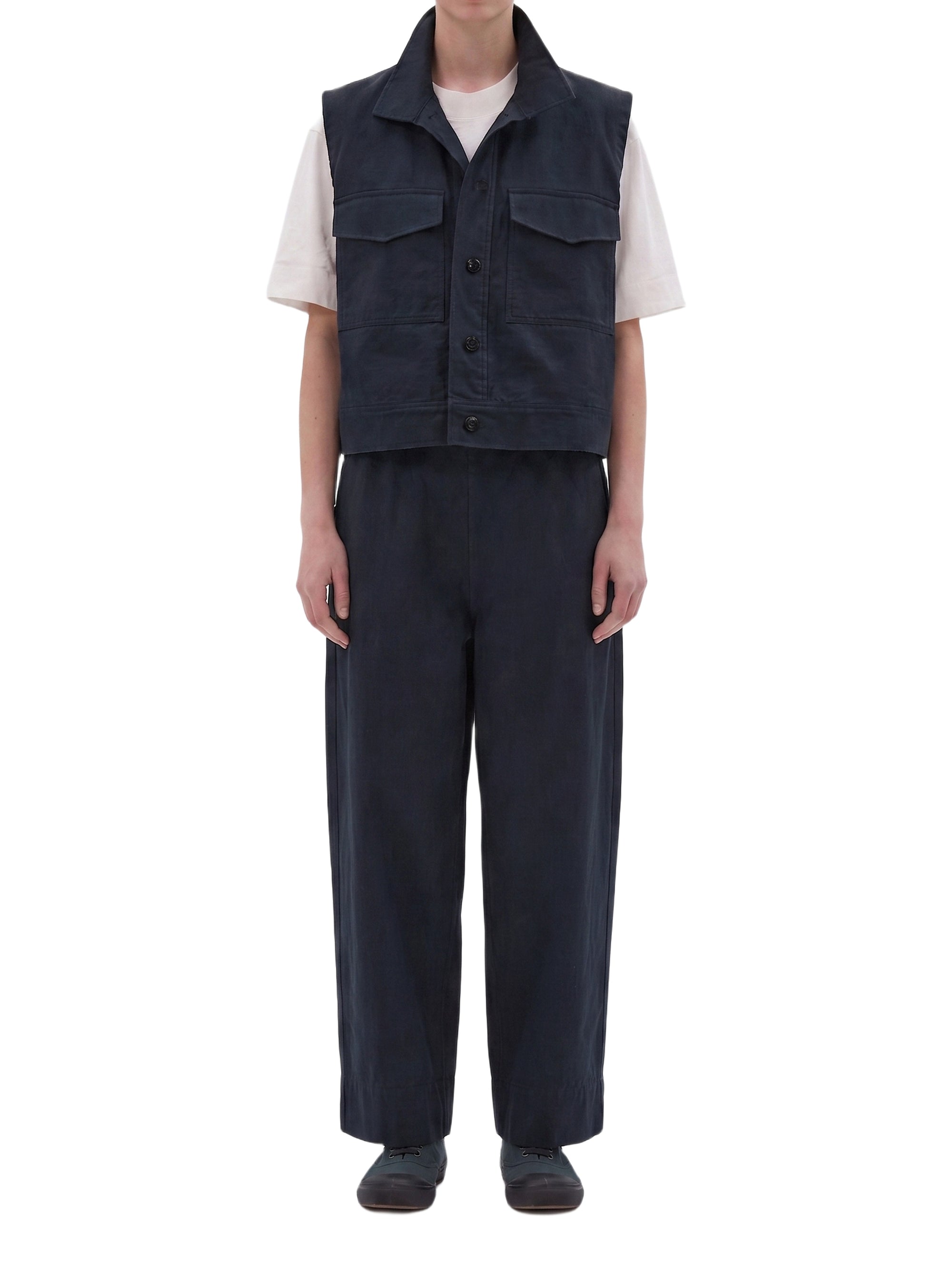 Chemise de travail sans manches - Navy