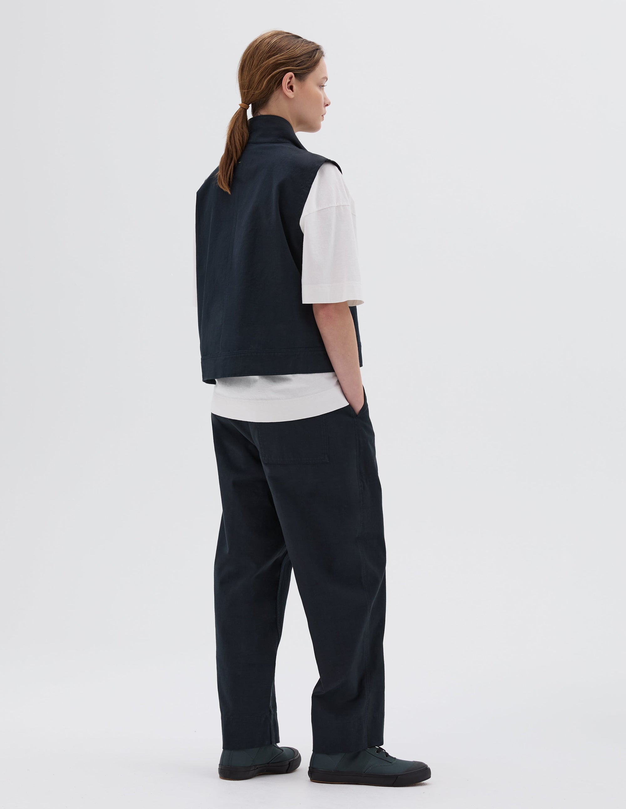 Chemise de travail sans manches - Navy