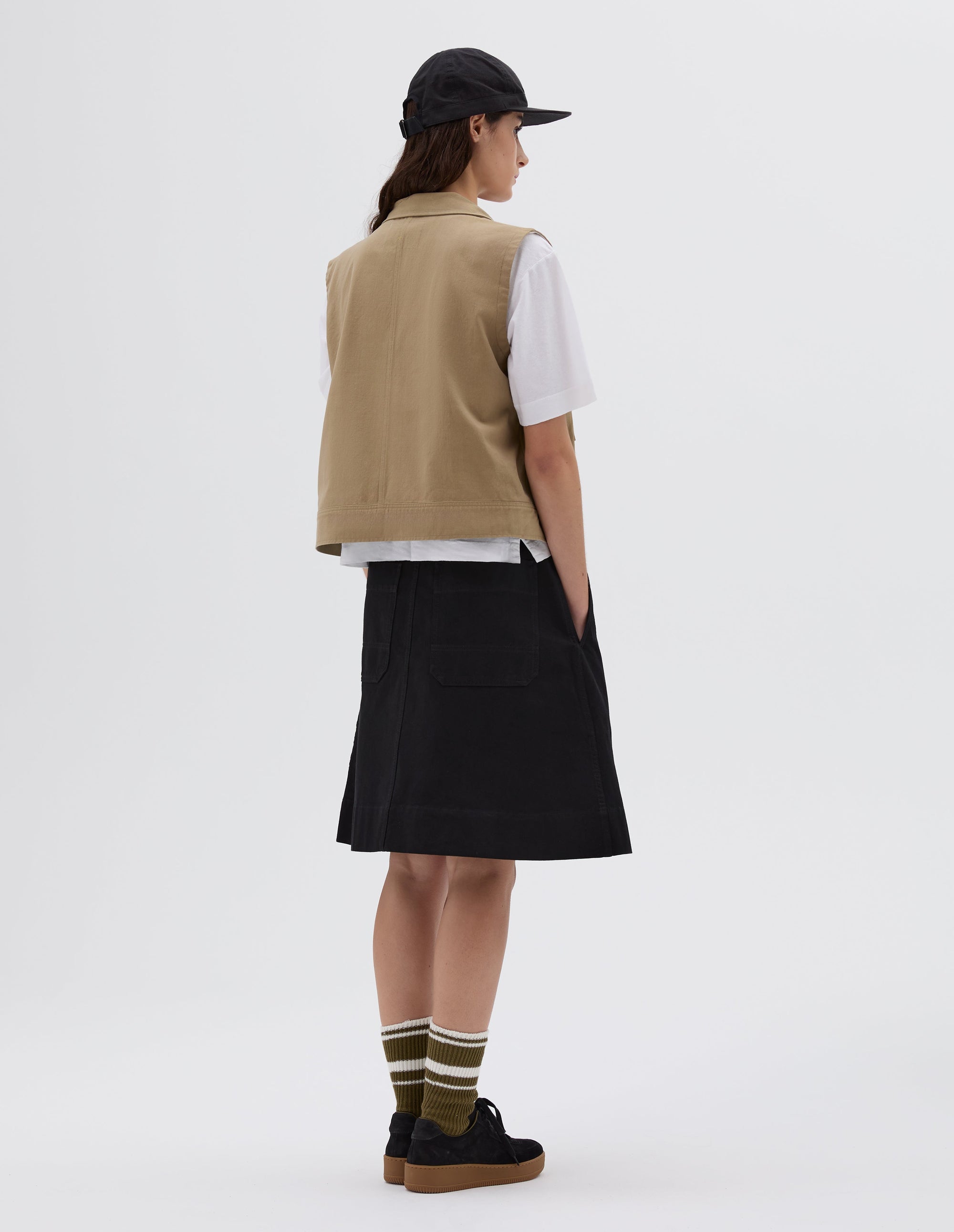Chemise de travail sans manches - Beige