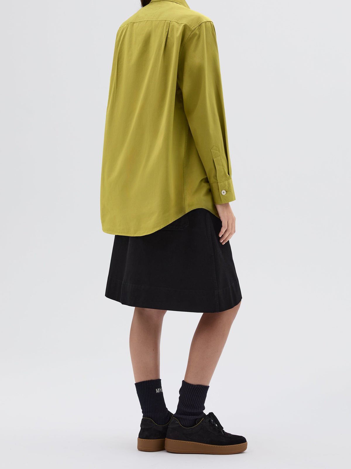 Chemise ample asymétrique - Green