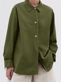 Chemise ample asymétrique - Green