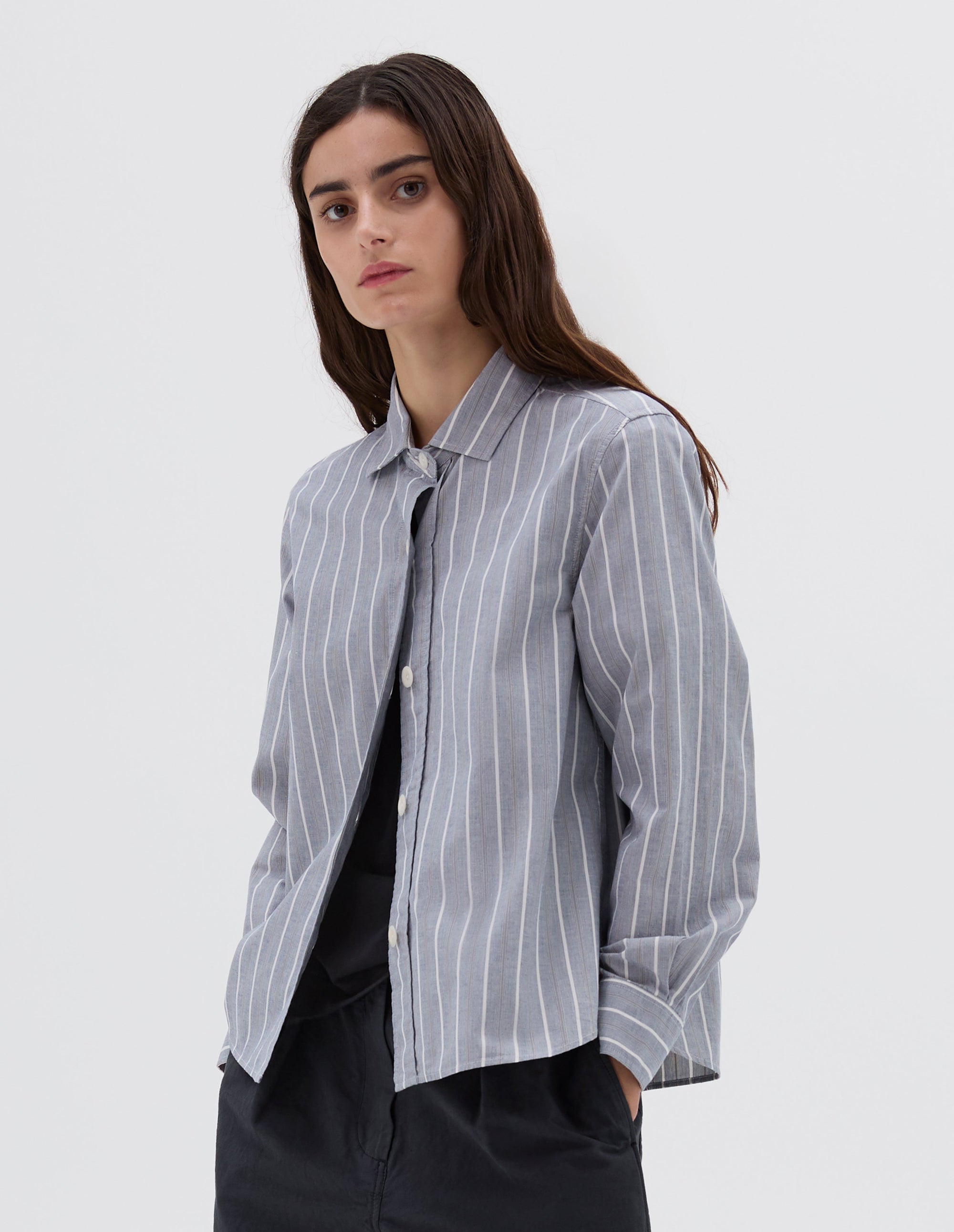 Chemise simple - Striped & Gray