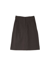 Jupe courte cargo - Dark Brown & Brown