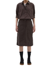 Jupe courte cargo - Dark Brown & Brown