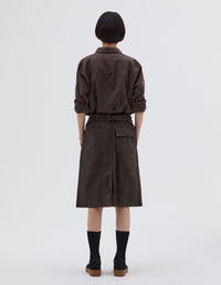 Jupe à dos ajustable - Dark-Brown & Brown