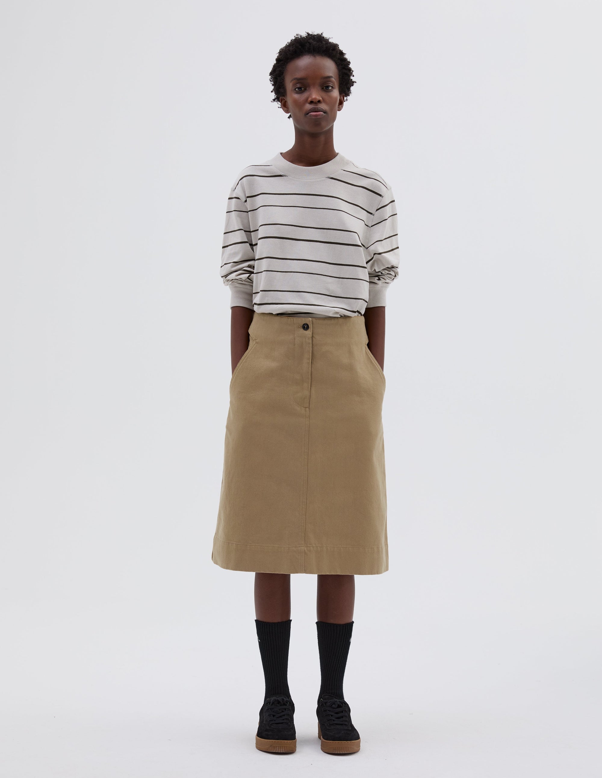 Jupe à dos ajustable - Beige & Yellow