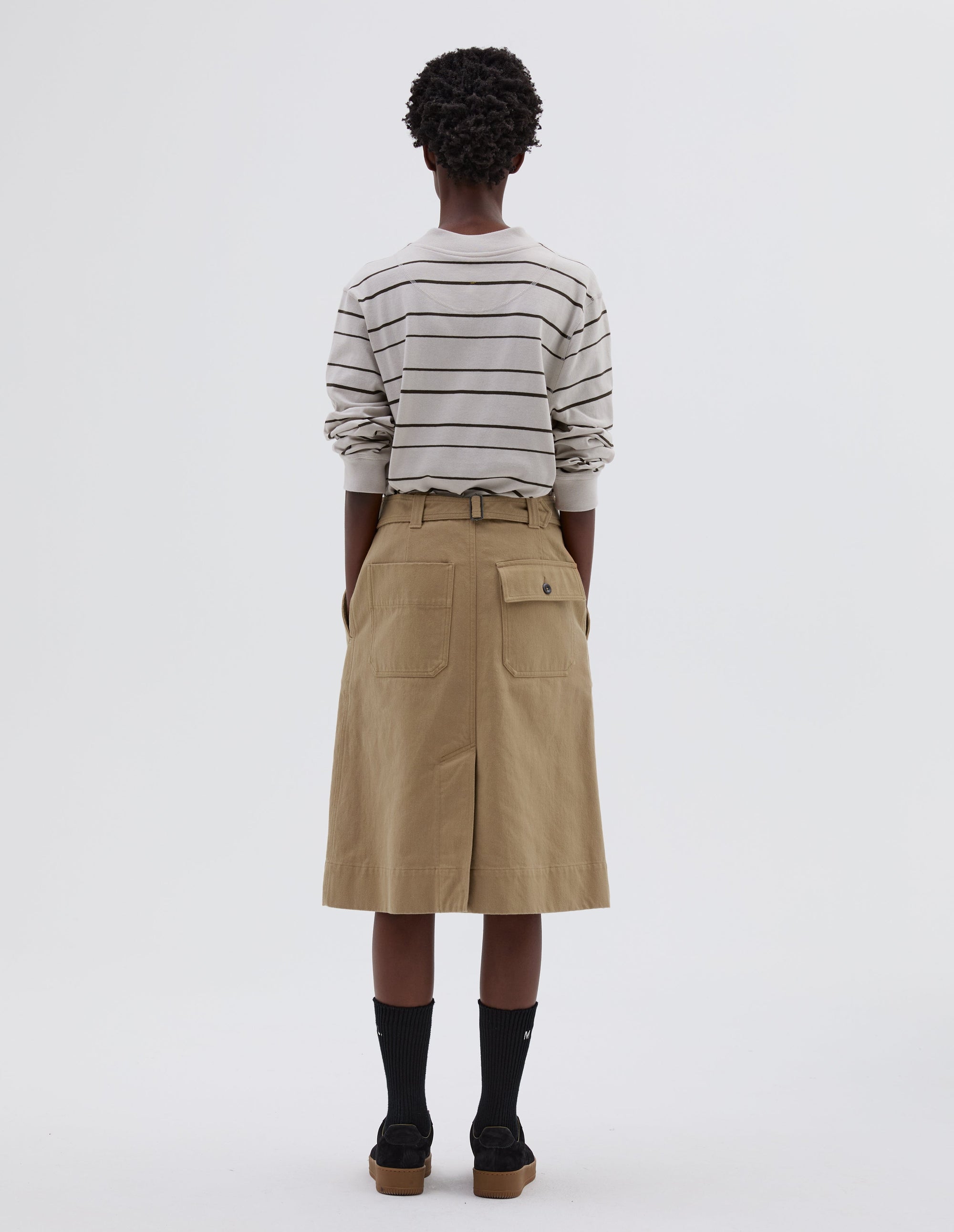 Jupe à dos ajustable - Beige & Yellow