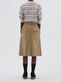 Jupe courte cargo - Beige & Yellow