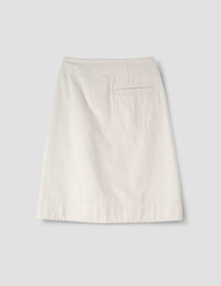 Jupe portefeuille - Beige & White