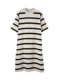 Robe t-shirt marinière - Chalk & Carbon