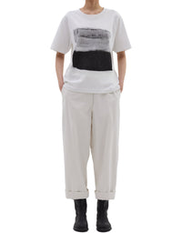 T-shirt à rayures abstraites - Off White
