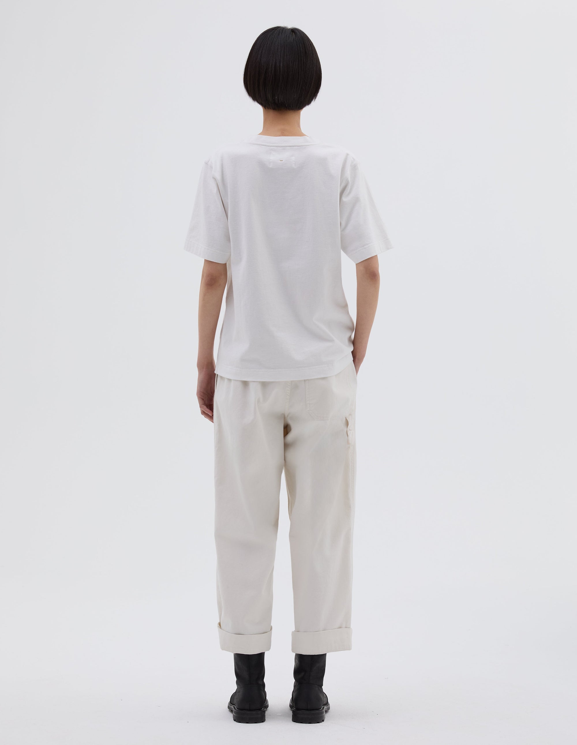 T-shirt à rayures abstraites - Off White