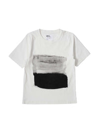 T-shirt à rayures abstraites - Off White