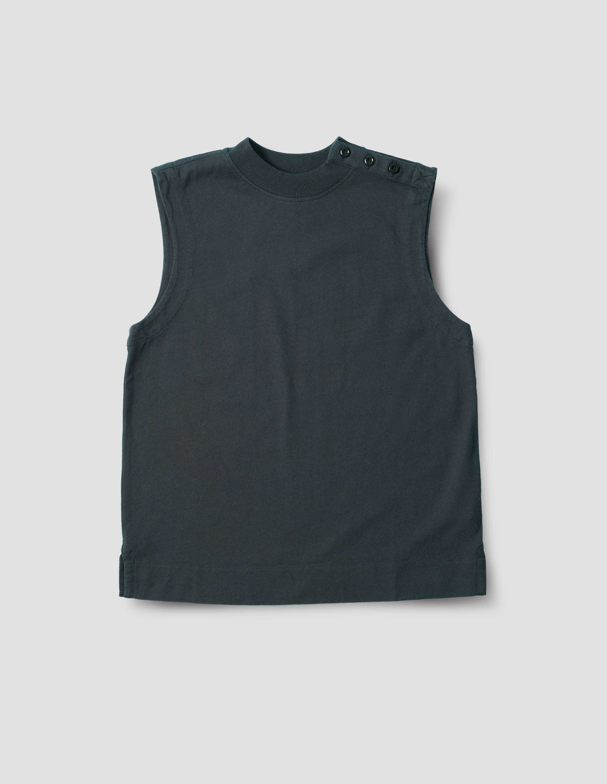 Débardeur à épaules boutonnées - Navy