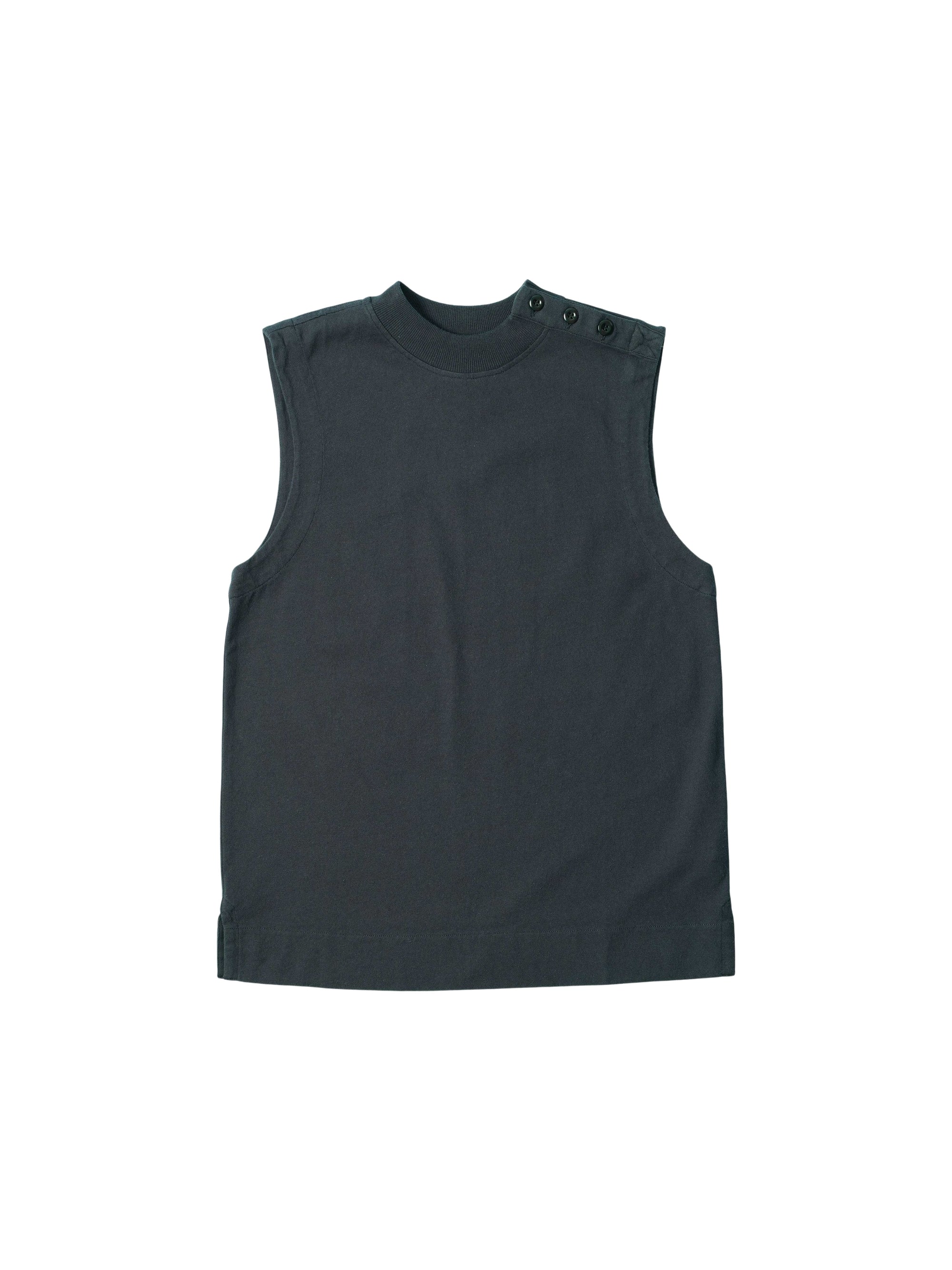 Débardeur à épaules boutonnées - Navy