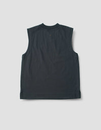 Débardeur à épaules boutonnées - Navy