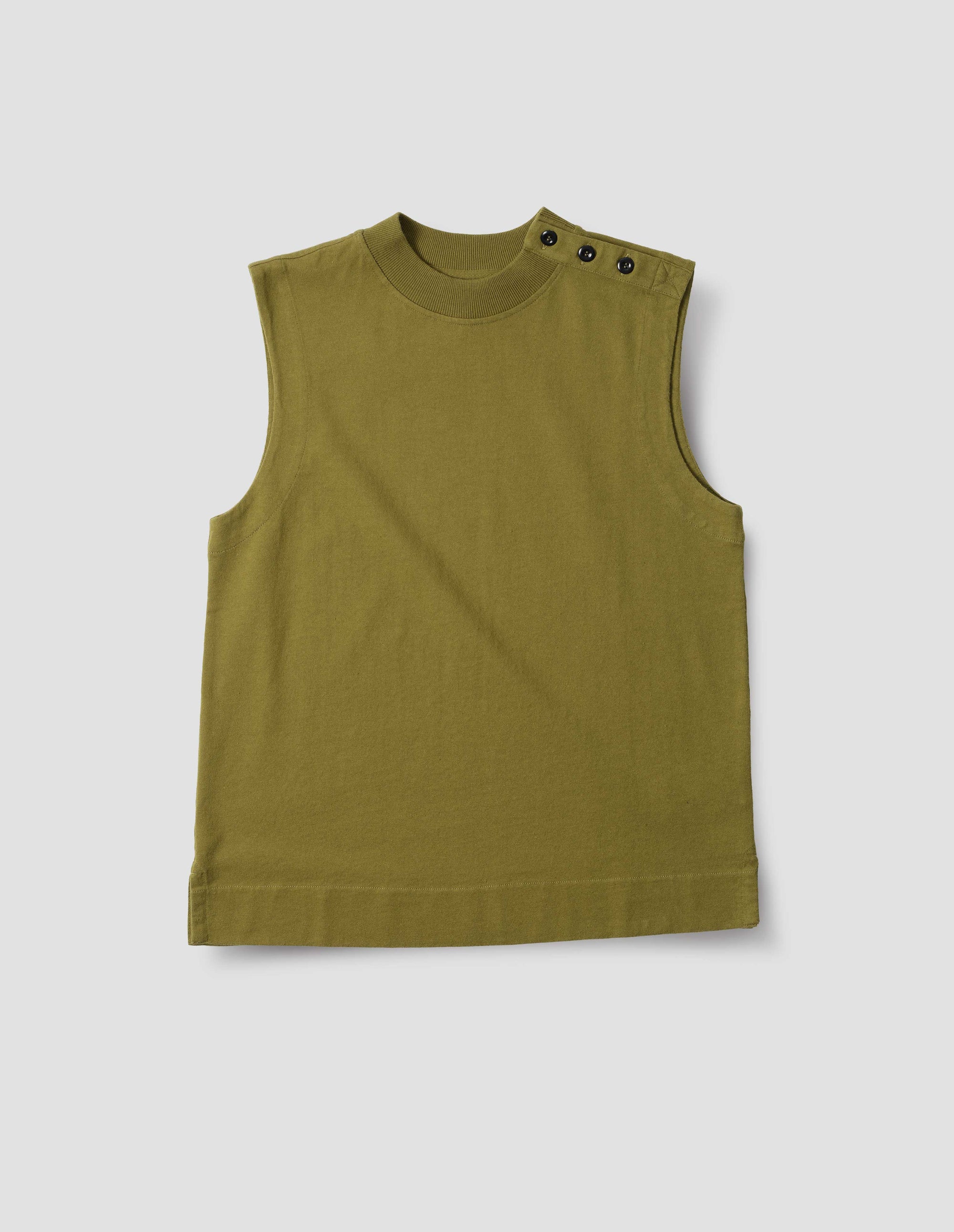 Débardeur à épaules boutonnées - Green