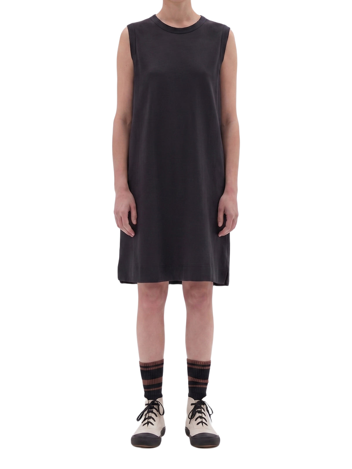 Slip-on tank top dress - Black