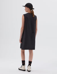 Robe débardeur à enfiler - Black