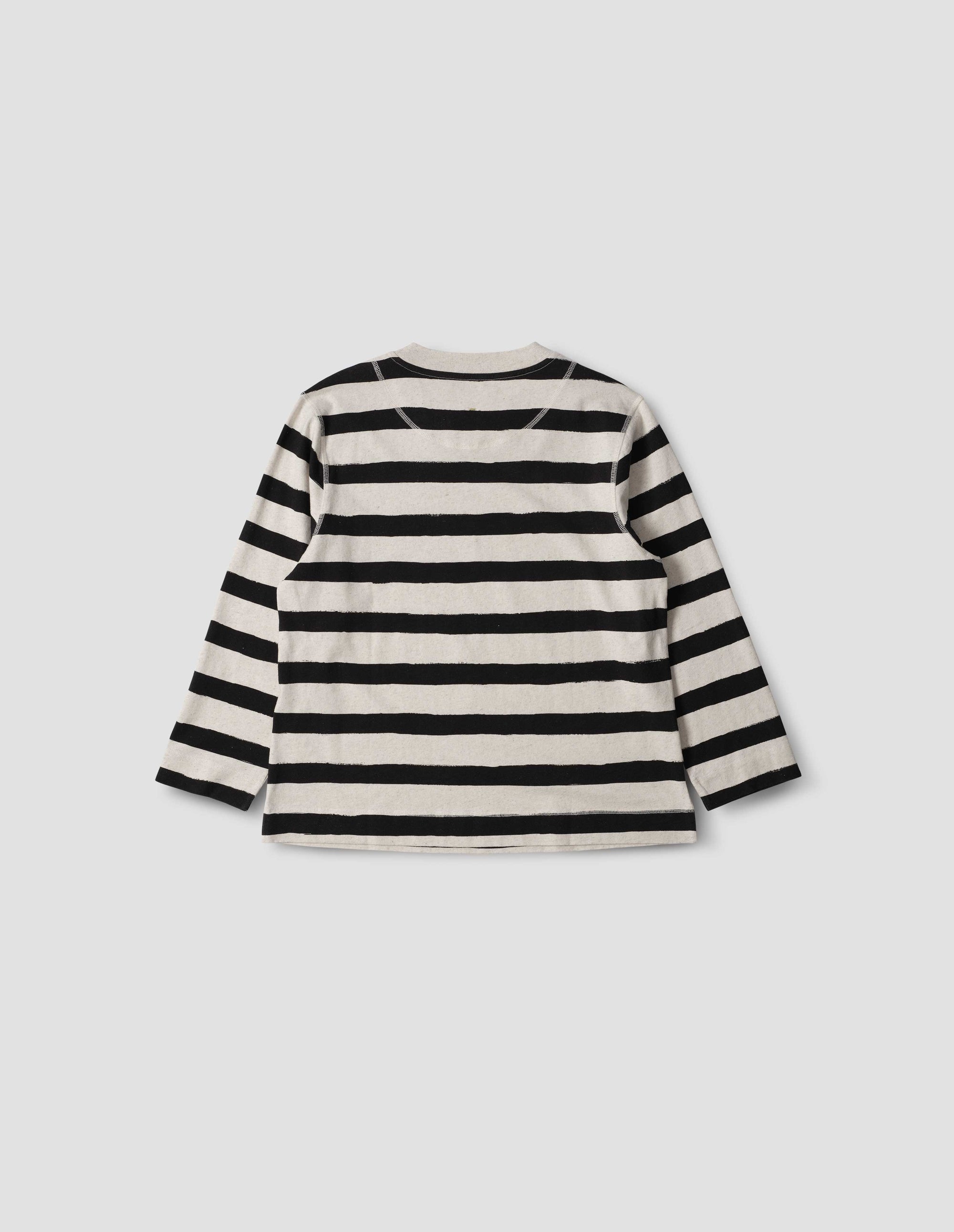 Marinière col rond - Striped & Beige & Black
