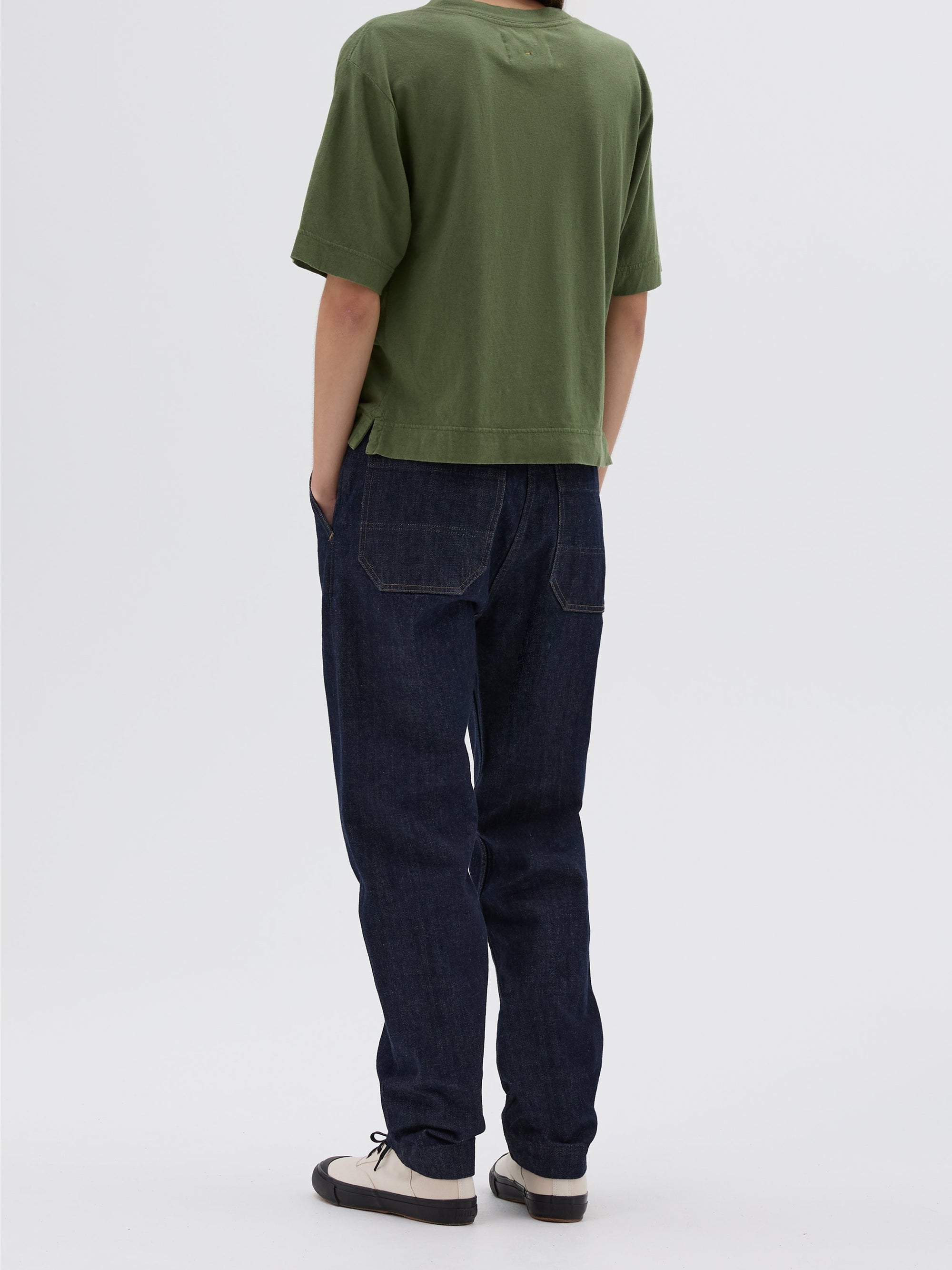 T-shirt ample en lin mélangé - Green