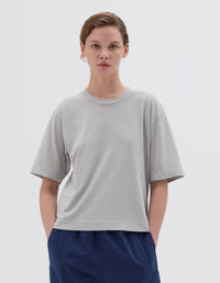 T-shirt - Gray & White & Blue