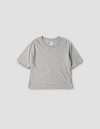 T-shirt - Gray & White & Blue