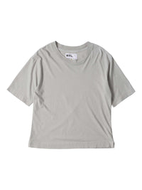 T-shirt ample en lin mélangé - Grey & White & Blue